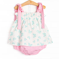 Beautiful Butterflies Diaper Set, Green