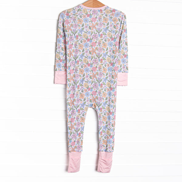 Abundant Blooms Bamboo Zippy Pajama, Pink