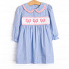 Bows in a Row Smocked Dress, Pink