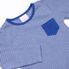Down, Set, Hike Long Sleeve Short Set, Blue
