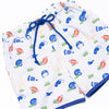 Down, Set, Hike Long Sleeve Short Set, Blue
