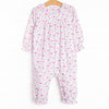 Festival Florals Ruffle Romper, Pink