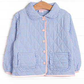 Camilla Quilted Coat, Blue