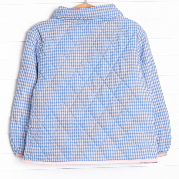 Camilla Quilted Coat, Blue