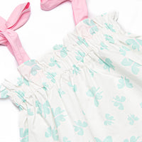 Beautiful Butterflies Diaper Set, Green