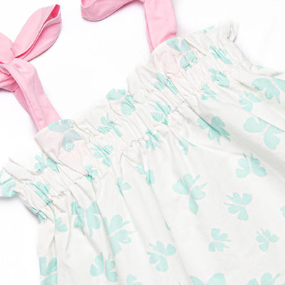 Beautiful Butterflies Diaper Set, Green