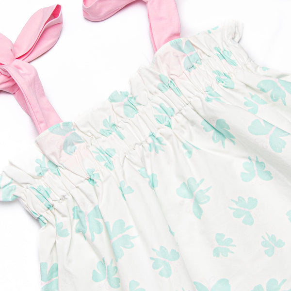 Beautiful Butterflies Diaper Set, Green