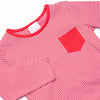 Down, Set, Hike Long Sleeve Short Set, Red