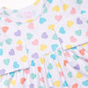 Candy Hearts Dress, White