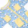 Counting Sheep Bamboo Zippy Pajama, Blue