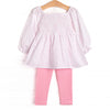 Tangled Up in Toile Legging Set, Pink