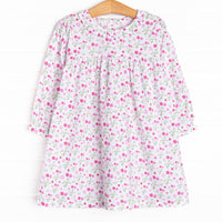 Festival Florals Dress, Pink