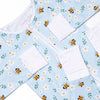 Bumble Bee Blues Bamboo Zippy Pajama, Blue