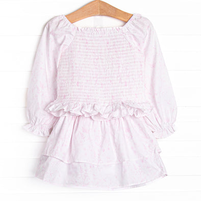Tangled Up in Toile Skirt Set, Pink