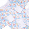 Scalloped Sails Bamboo Zippy Pajama, Blue
