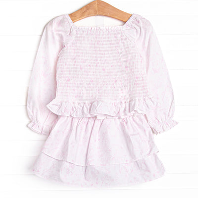 Tangled Up in Toile Skirt Set, Pink
