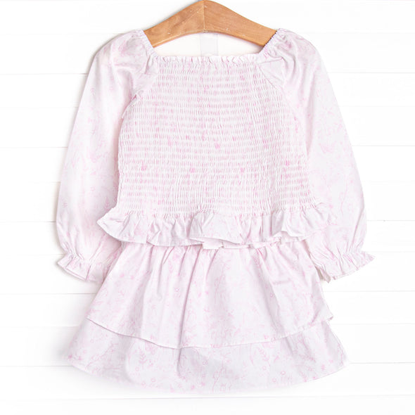 Tangled Up in Toile Skirt Set, Pink