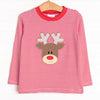Ralphie the Reindeer Applique Top, Red