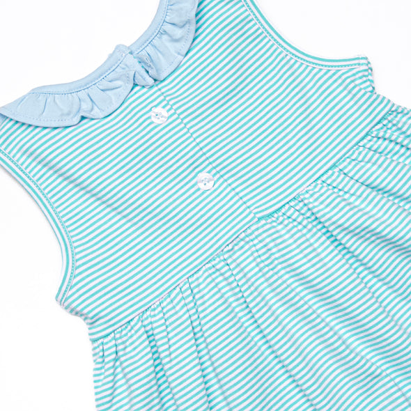 Mint to Be Sleeveless Ruffle Dress, Green