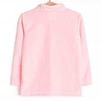 Ballet Slippers Smocked Fleece Pullover, Pink
