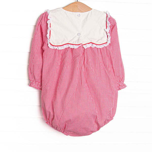 Berry Bows Embroidered Bubble, Red