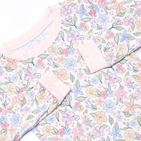 Abundant Blooms Bamboo Pajama Set, Pink