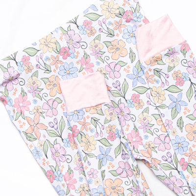 Abundant Blooms Bamboo Pajama Set, Pink