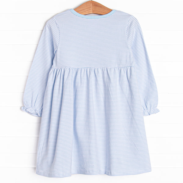 Seasonal Swim Applique Dress, Blue