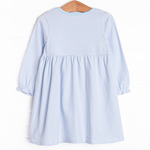 Seasonal Swim Applique Dress, Blue