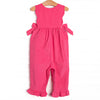 Rose Bush Beauty Corduroy Romper, Pink