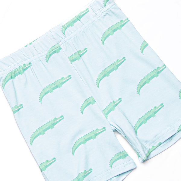St. Augustine Bamboo Pajama Short Set, Blue