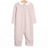 Elliot Romper, Tan Stripe