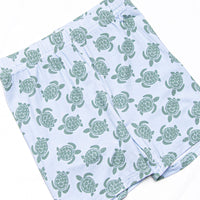 Slow Motion Shuffle Bamboo Pajama Short Set, Green