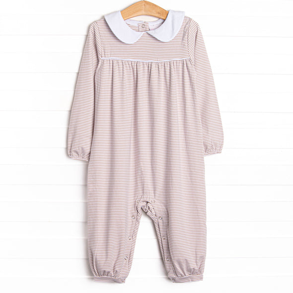 Karina Romper, Tan Stripe