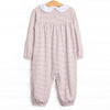Karina Romper, Tan Stripe