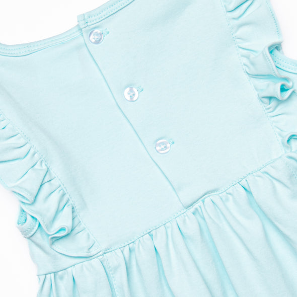 Lillie Flutter Pima Dress, Mint