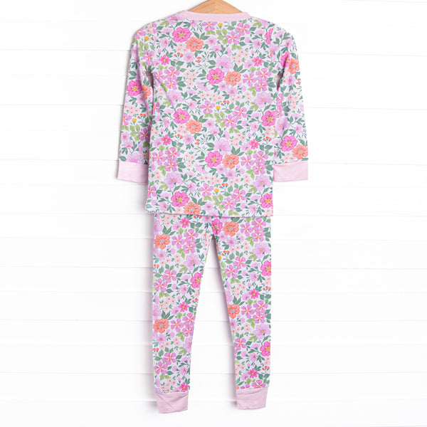 Fields of Fuchsia Bamboo Pajama Set, Purple