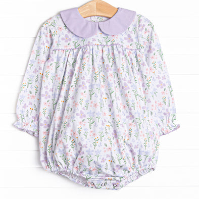 Picking Wildflowers Collared Bubble, Purple