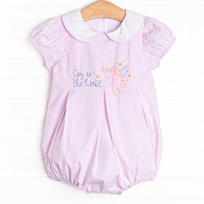 Joy to the World Embroidered Bubble, Pink