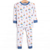 Sunset Sailing Bamboo Pajama Set, Blue