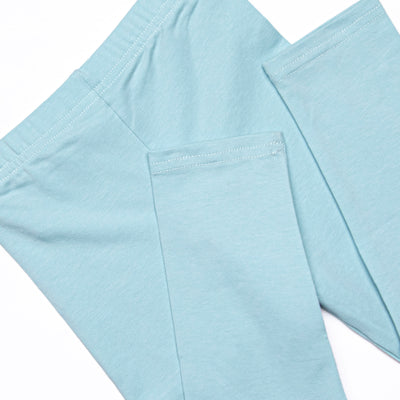 Teal Topiary Legging Set, Blue