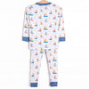 Sunset Sailing Bamboo Pajama Set, Blue