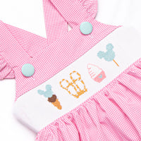 Main Street Treats Smocked Dress, Pink