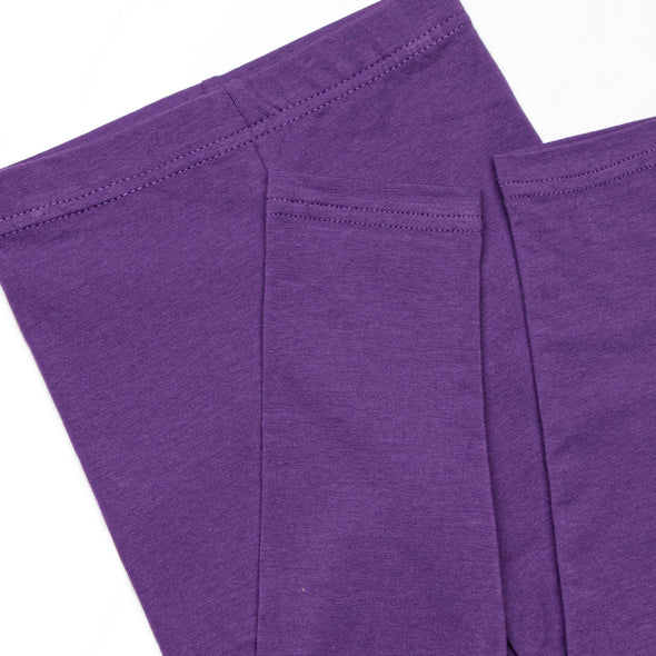 Go, Fight, Win Applique Legging Set, Purple