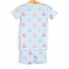 Southern Shores Bamboo Pajama Short Set, Blue
