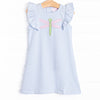 Dragonfly Days Applique Dress, Blue