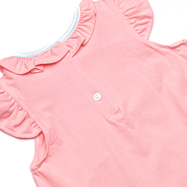 Carriage Ride Smocked Bubble, Pink