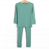 Sea Green Bamboo Pajama Set, Green