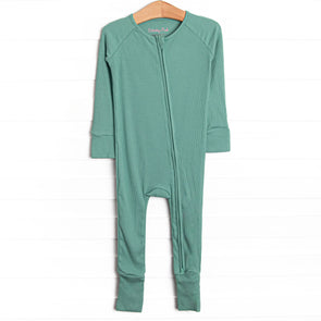 Sea Green Bamboo Zippy Pajama, Green