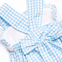 Jungle Jamboree Smocked Girl Bubble, Blue